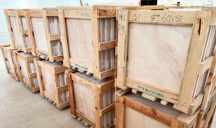 Rosa Light marble tiles